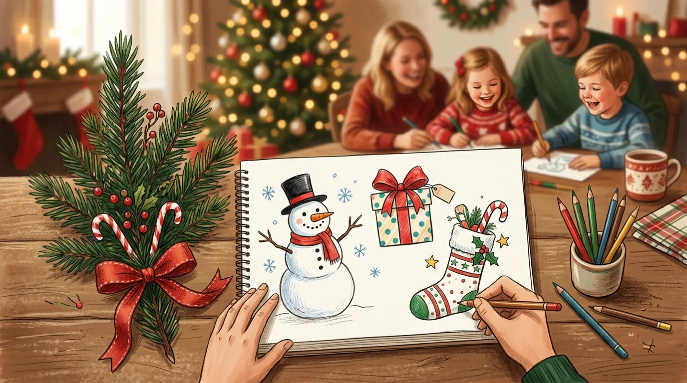 People laughing and enjoying a drawing game together.