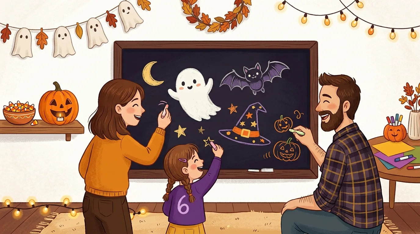 People laughing and enjoying a drawing game together.